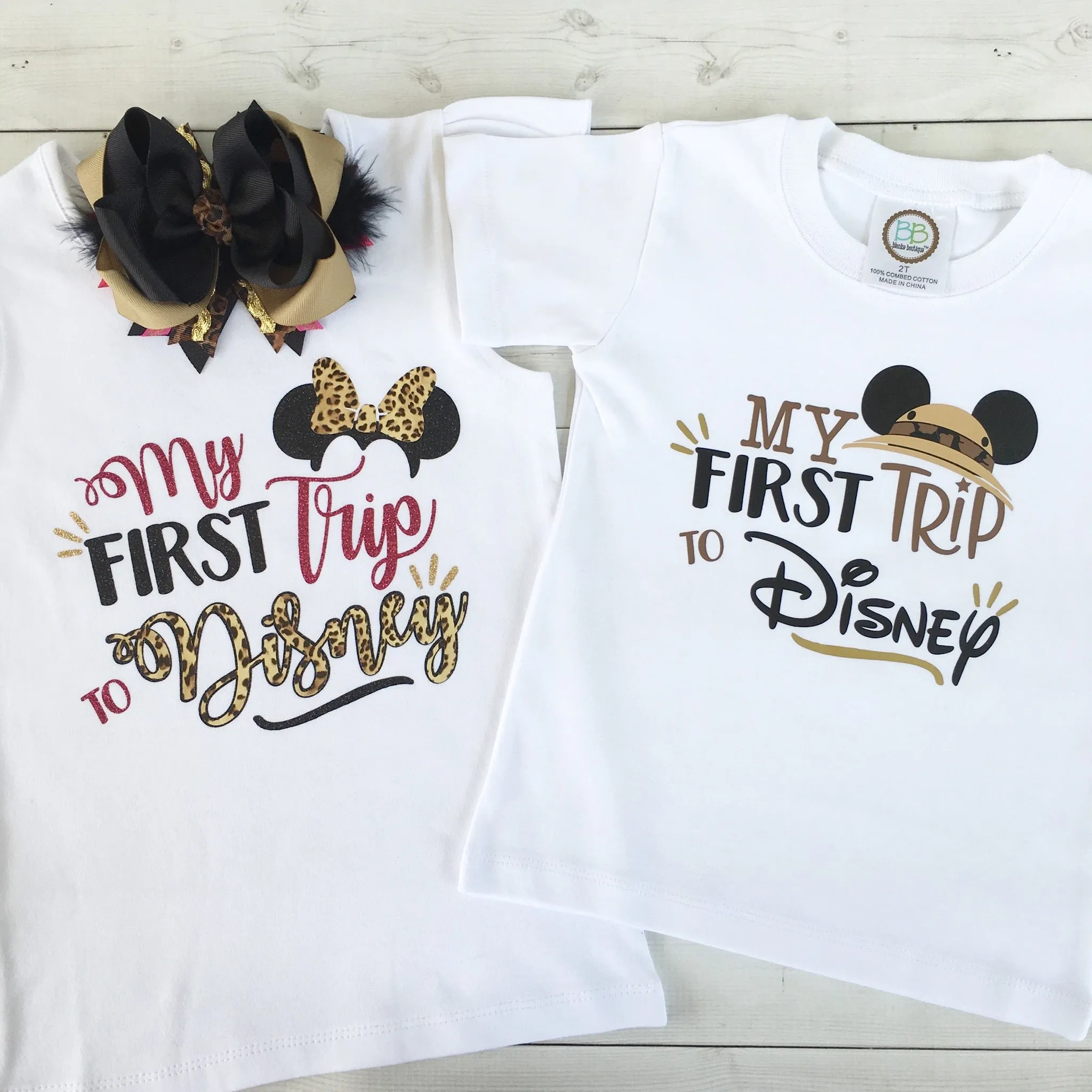 Safari "My First Trip" Double Ruffle Pant Set