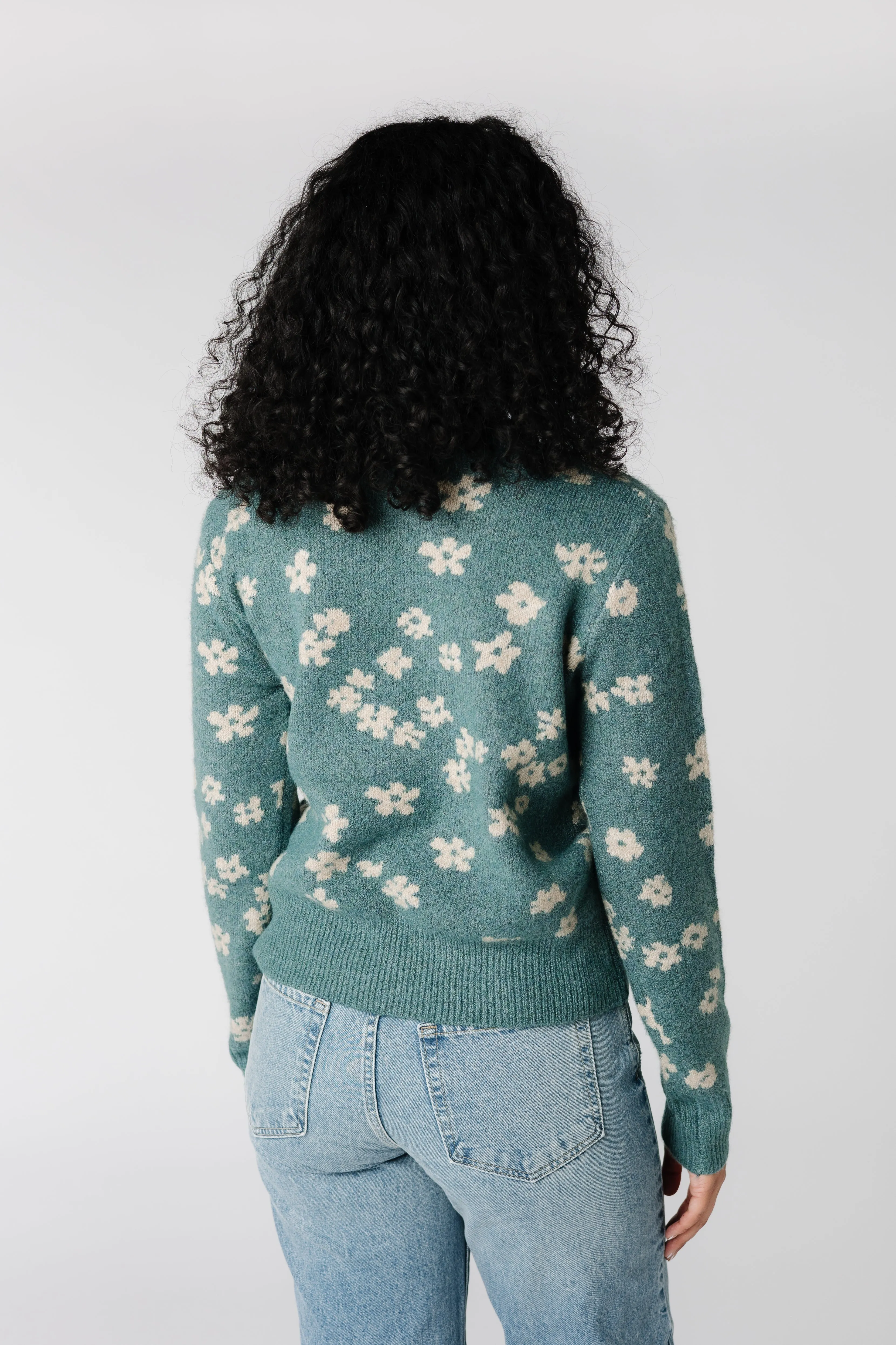 Sammy Cozy Floral Print Sweater