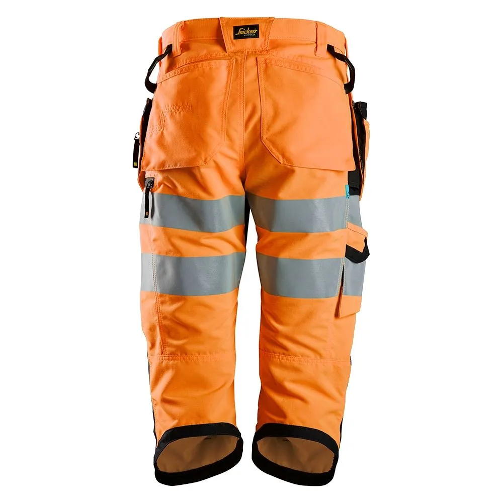 Snickers&#x20;6134&#x20;LiteWork&#x20;High-Vis&#x20;Pirate&#x20;Work&#x20;Trousers&#x20;with&#x20;Holster&#x20;Pockets&#x20;Class&#x20;2&#x20;-&#x20;High&#x20;Vis&#x20;Orange
