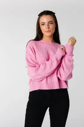 Square Pattern Soft Sweater