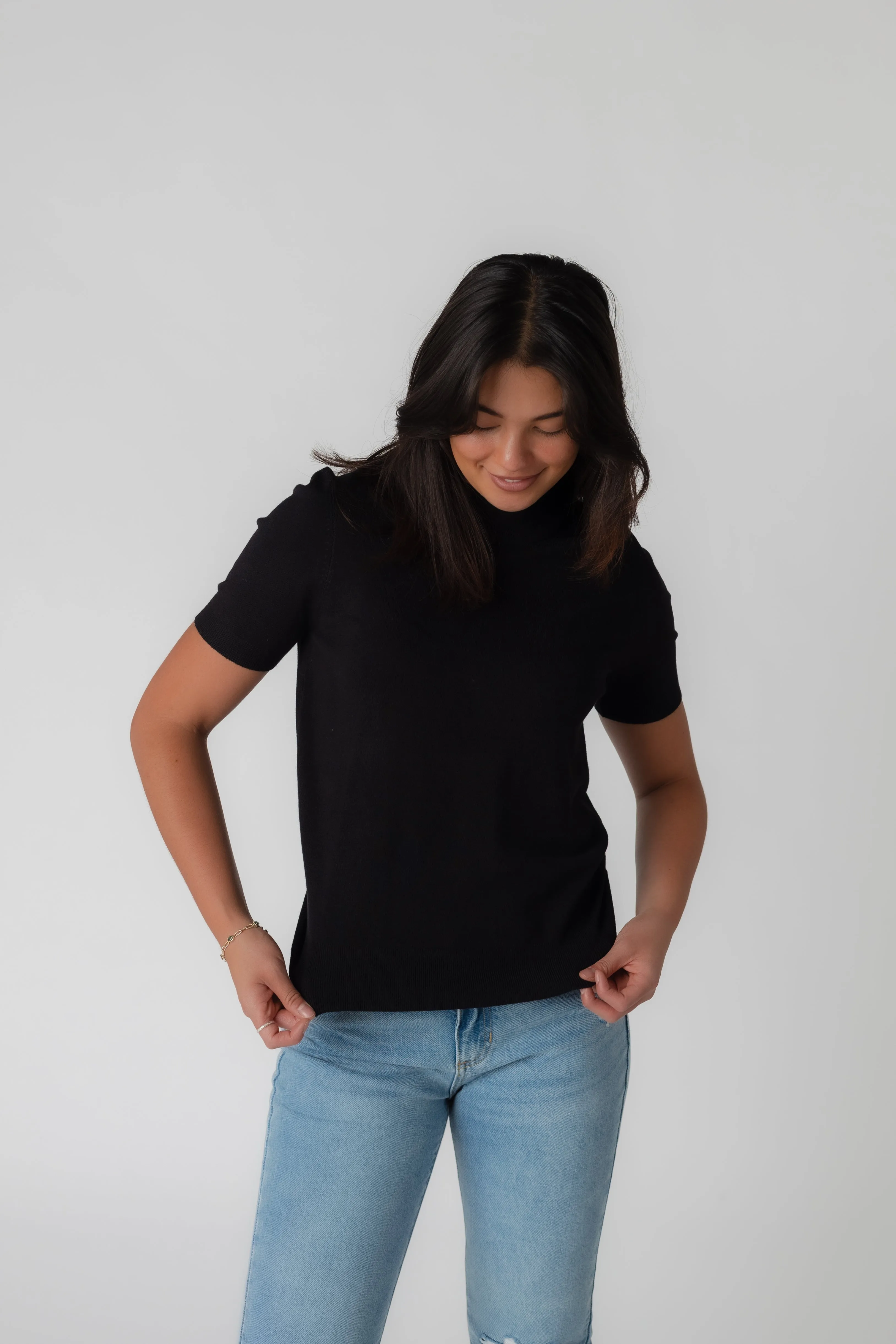 Stella Soft Mock Neck Sweater