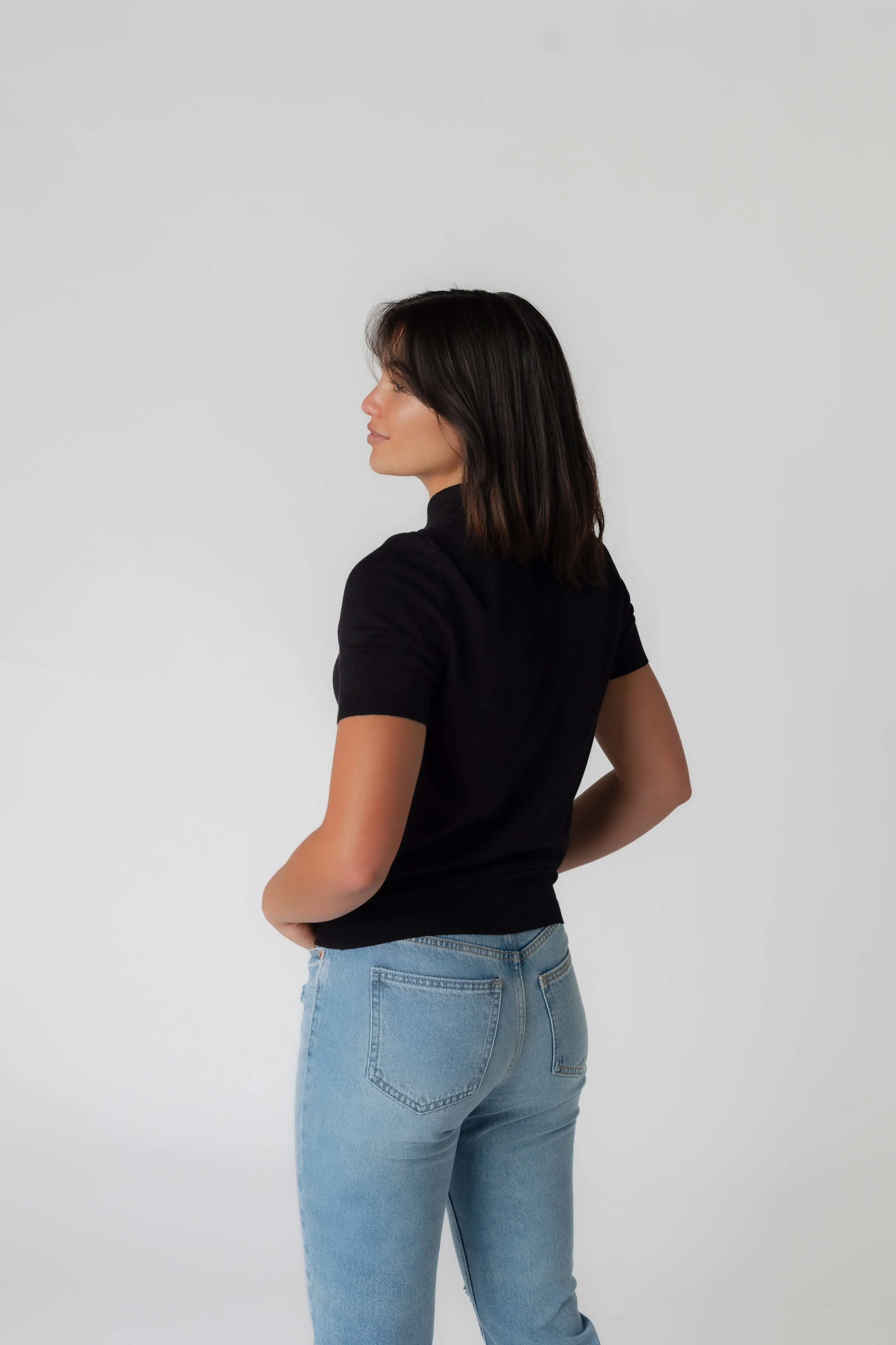 Stella Soft Mock Neck Sweater