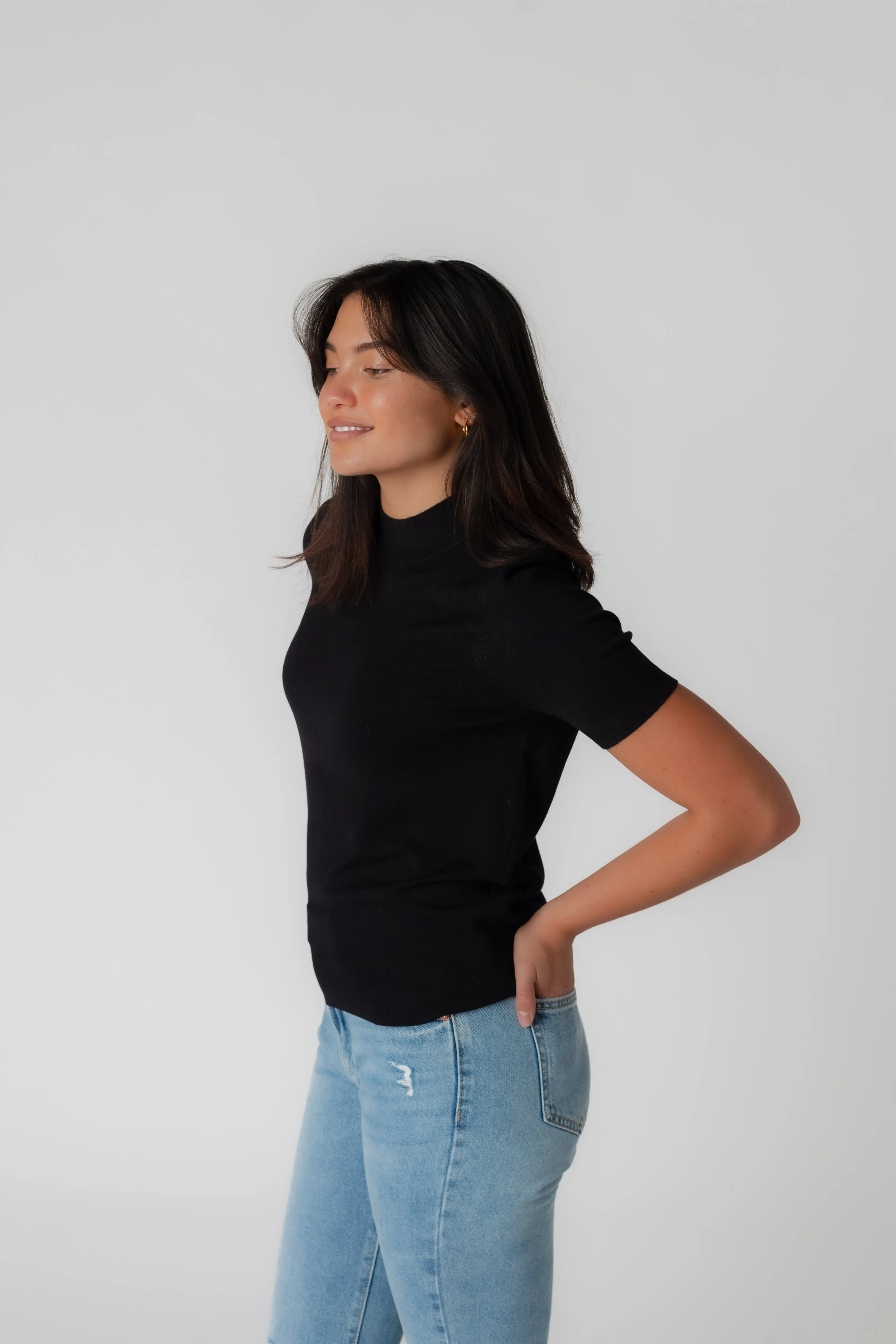 Stella Soft Mock Neck Sweater