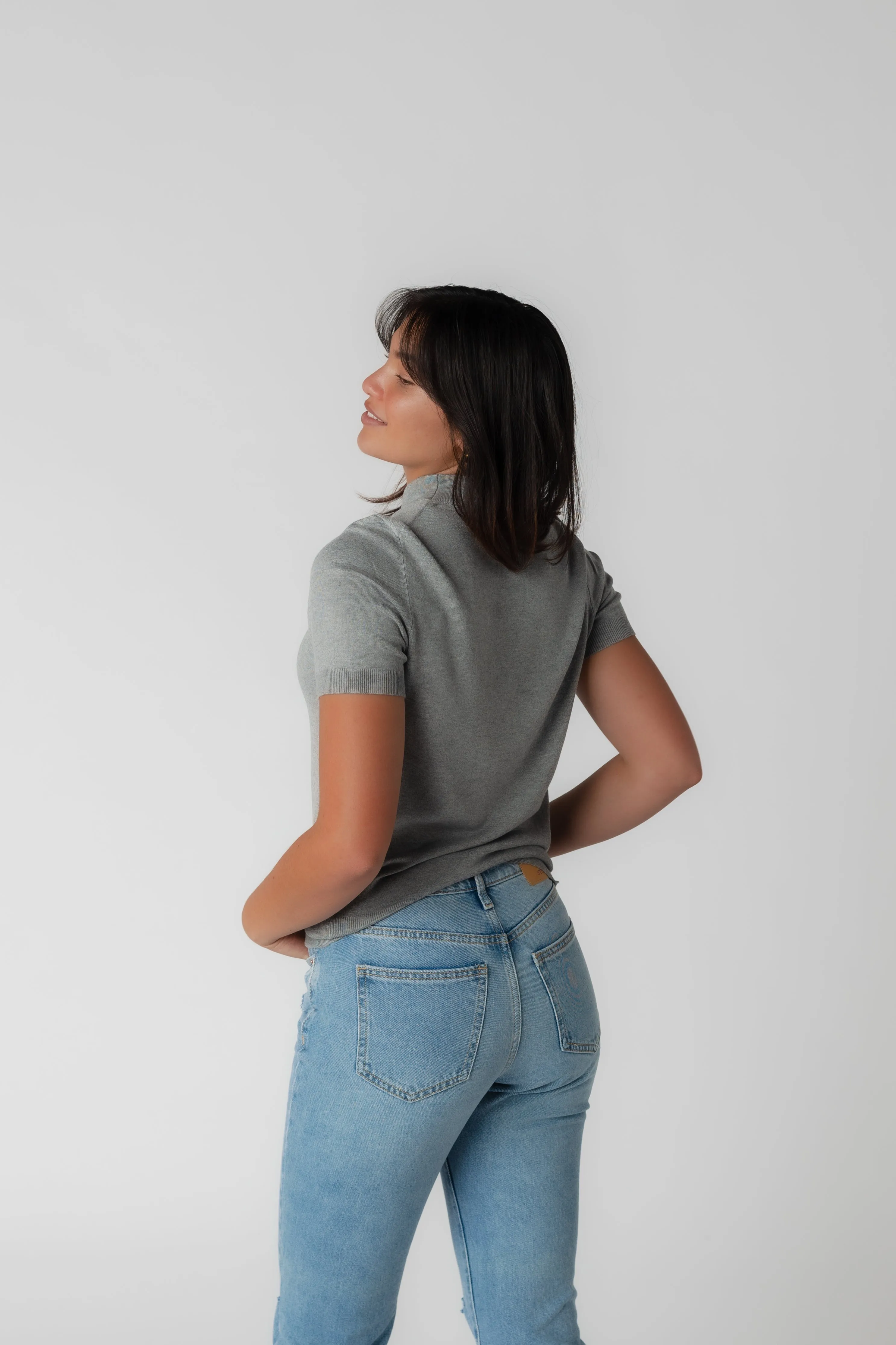Stella Soft Mock Neck Sweater