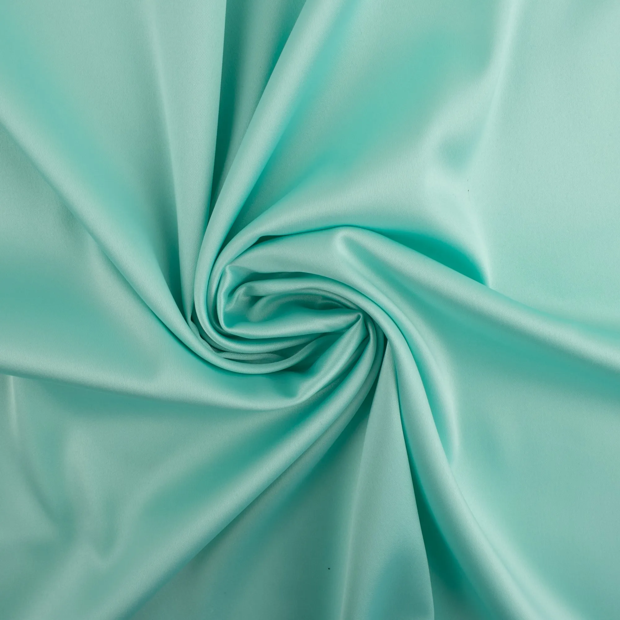 Stretch Satin - LUSH - Aqua blue