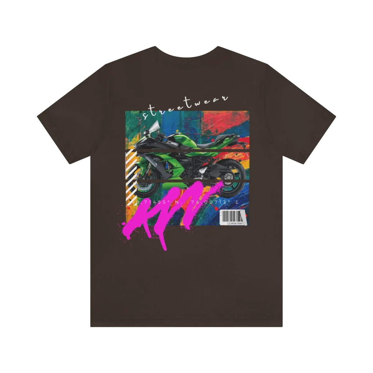 T-shirt Classic Jersey Short Sleeve (Urban Green Motorbike )