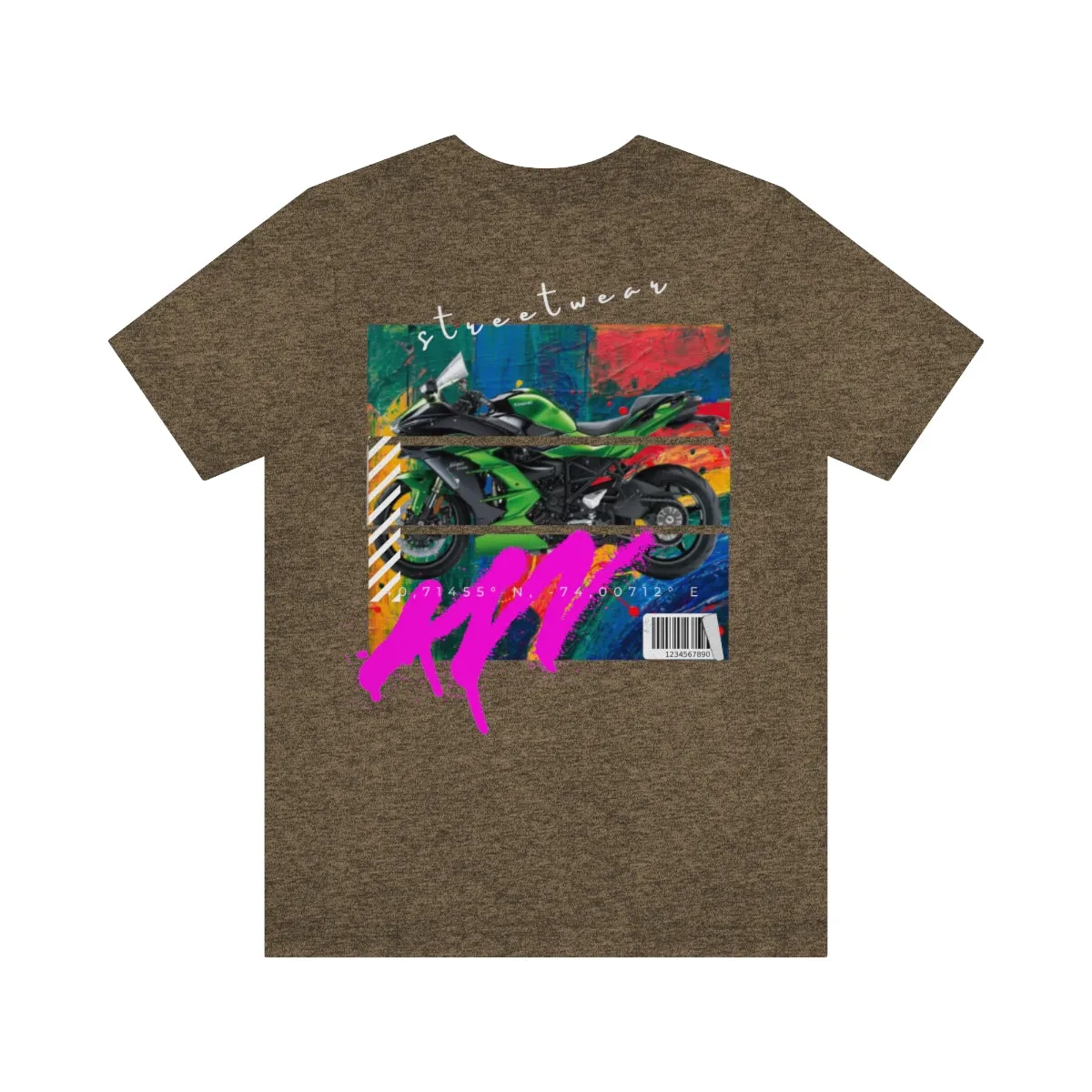 T-shirt Classic Jersey Short Sleeve (Urban Green Motorbike )
