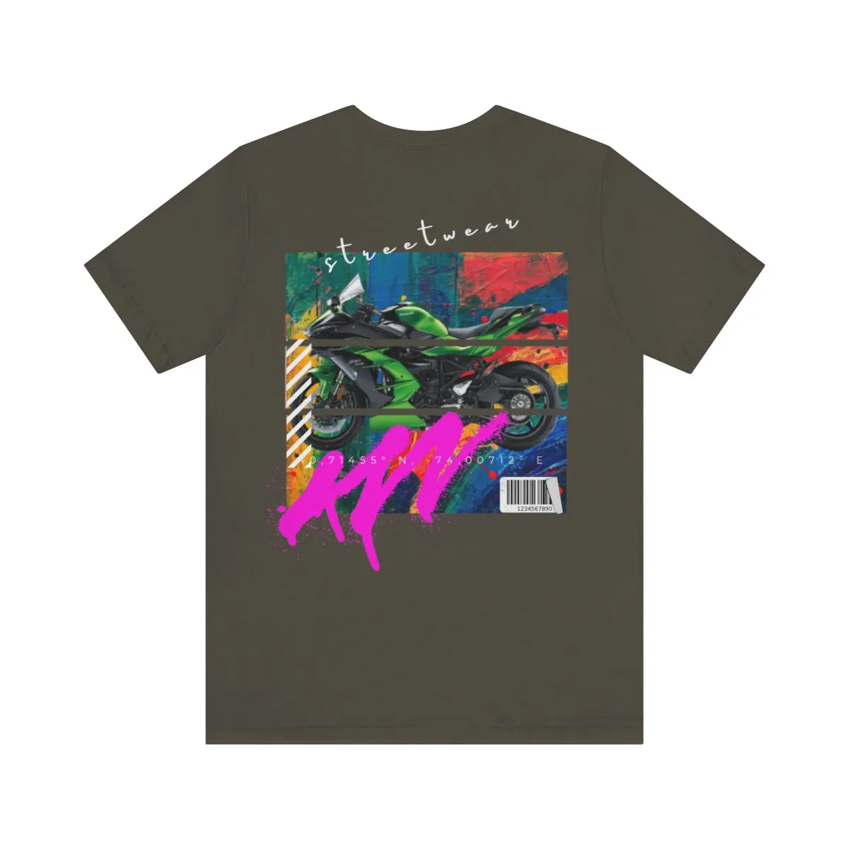 T-shirt Classic Jersey Short Sleeve (Urban Green Motorbike )