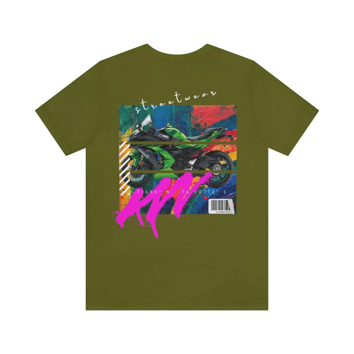 T-shirt Classic Jersey Short Sleeve (Urban Green Motorbike )