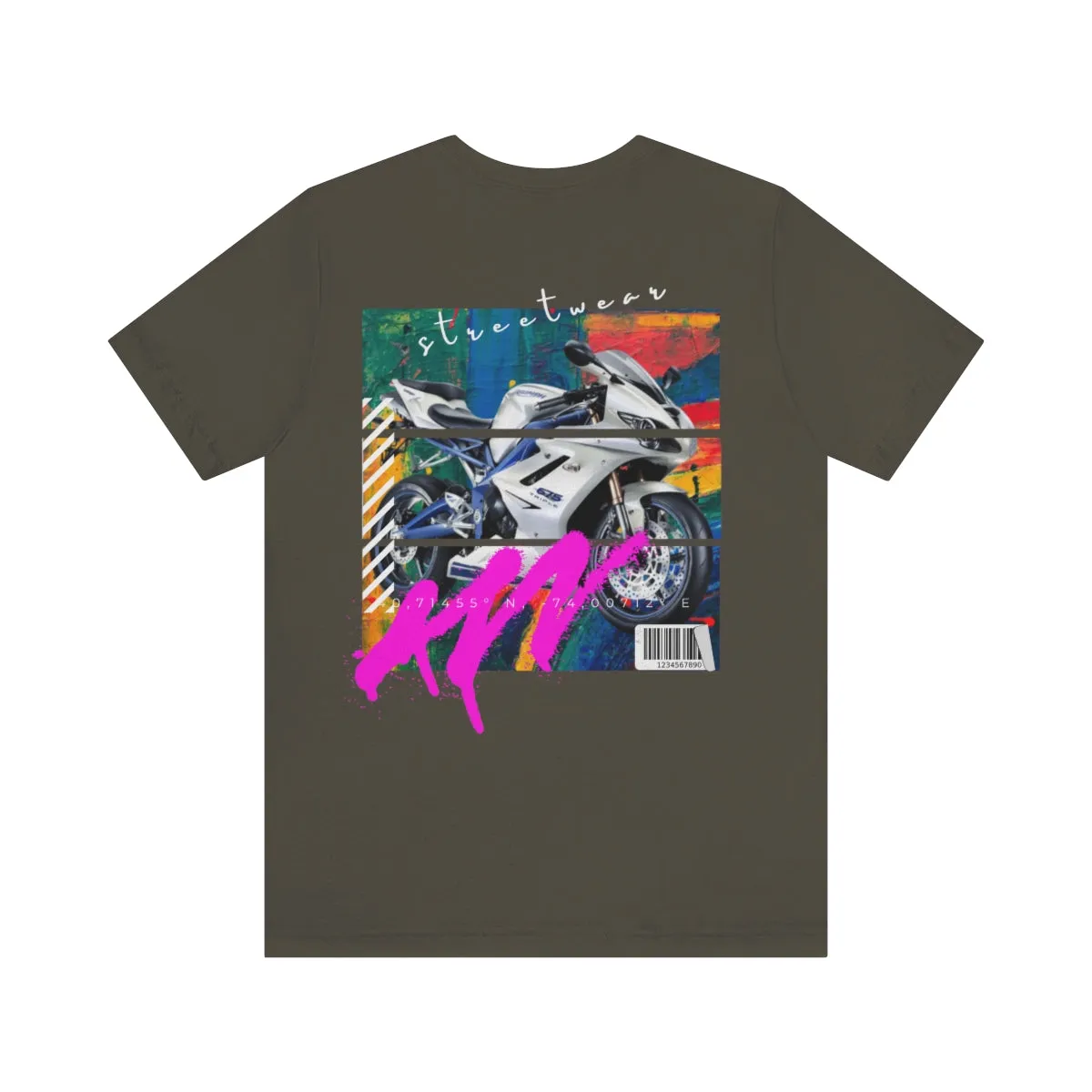 T-shirt Classic Jersey Short Sleeve (Urban White Sports Motorbike )