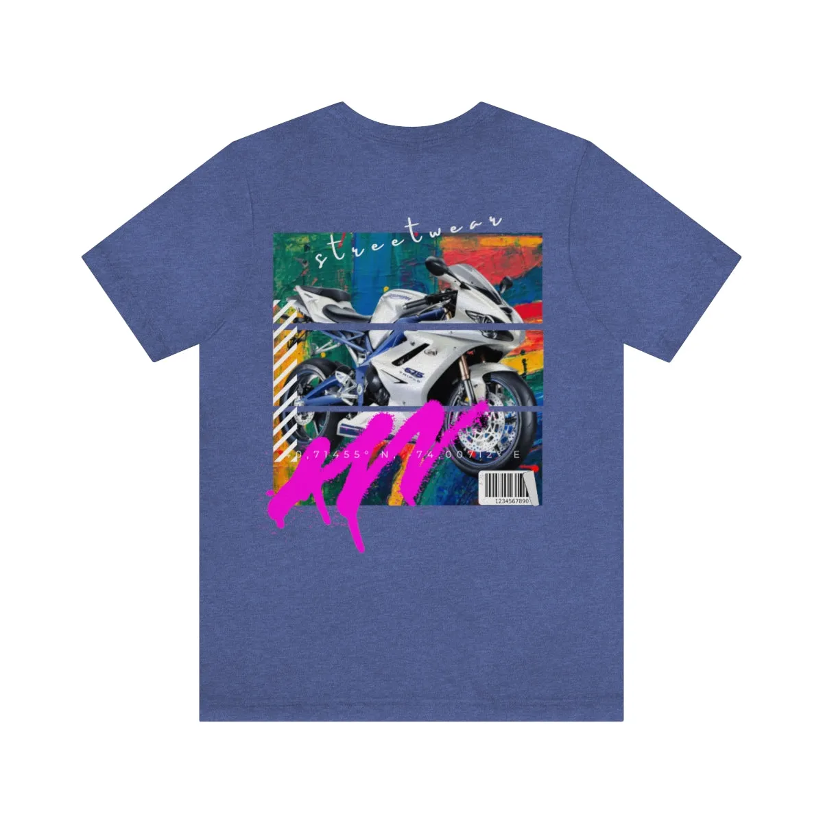 T-shirt Classic Jersey Short Sleeve (Urban White Sports Motorbike )
