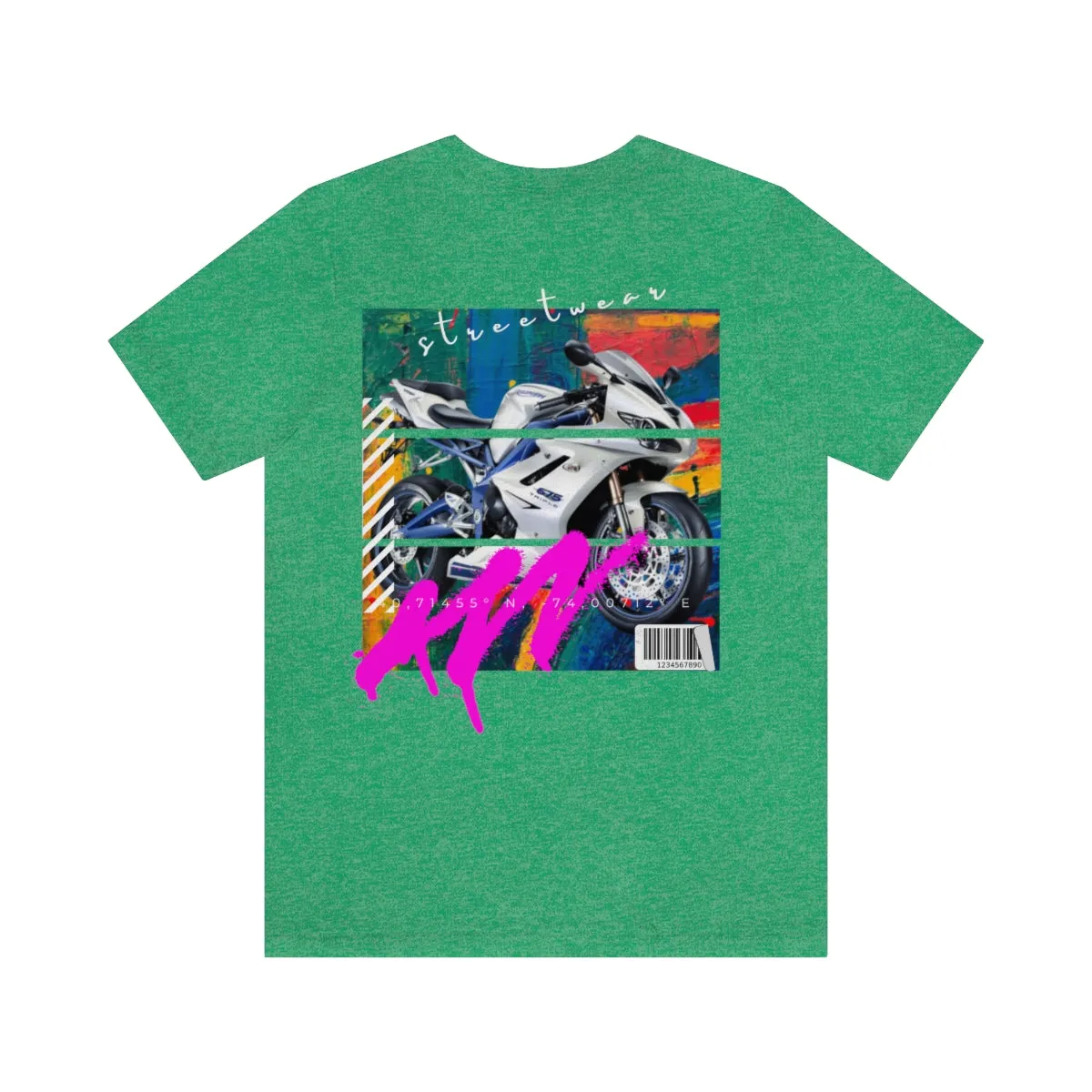 T-shirt Classic Jersey Short Sleeve (Urban White Sports Motorbike )