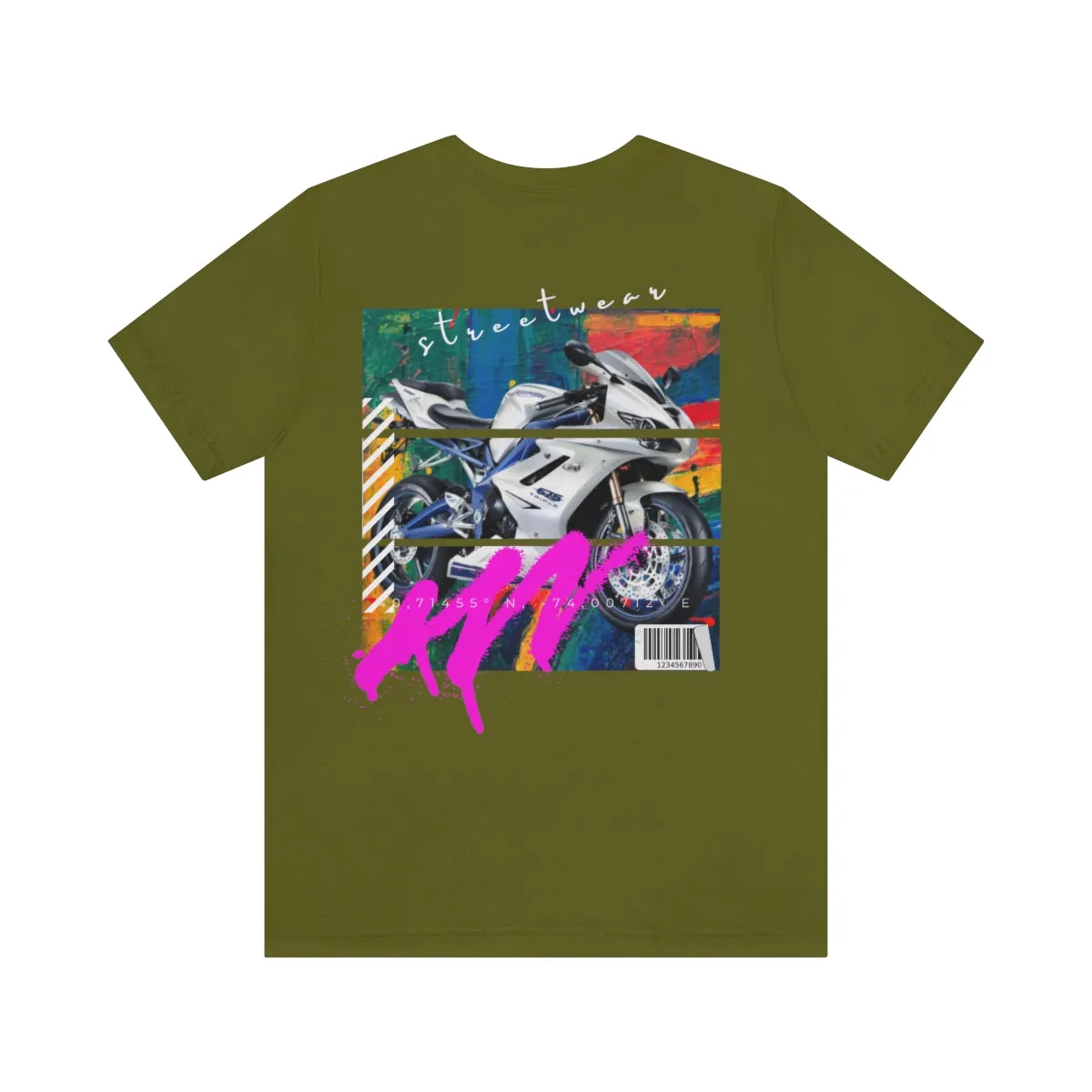 T-shirt Classic Jersey Short Sleeve (Urban White Sports Motorbike )