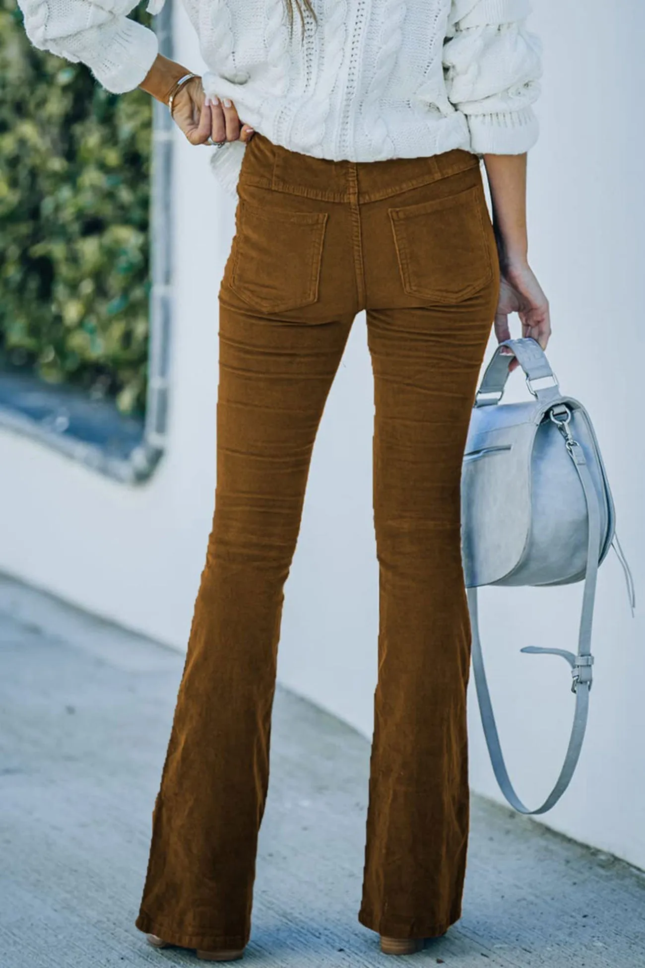 TastyHottie - Casual Solid Color Flare Pants
