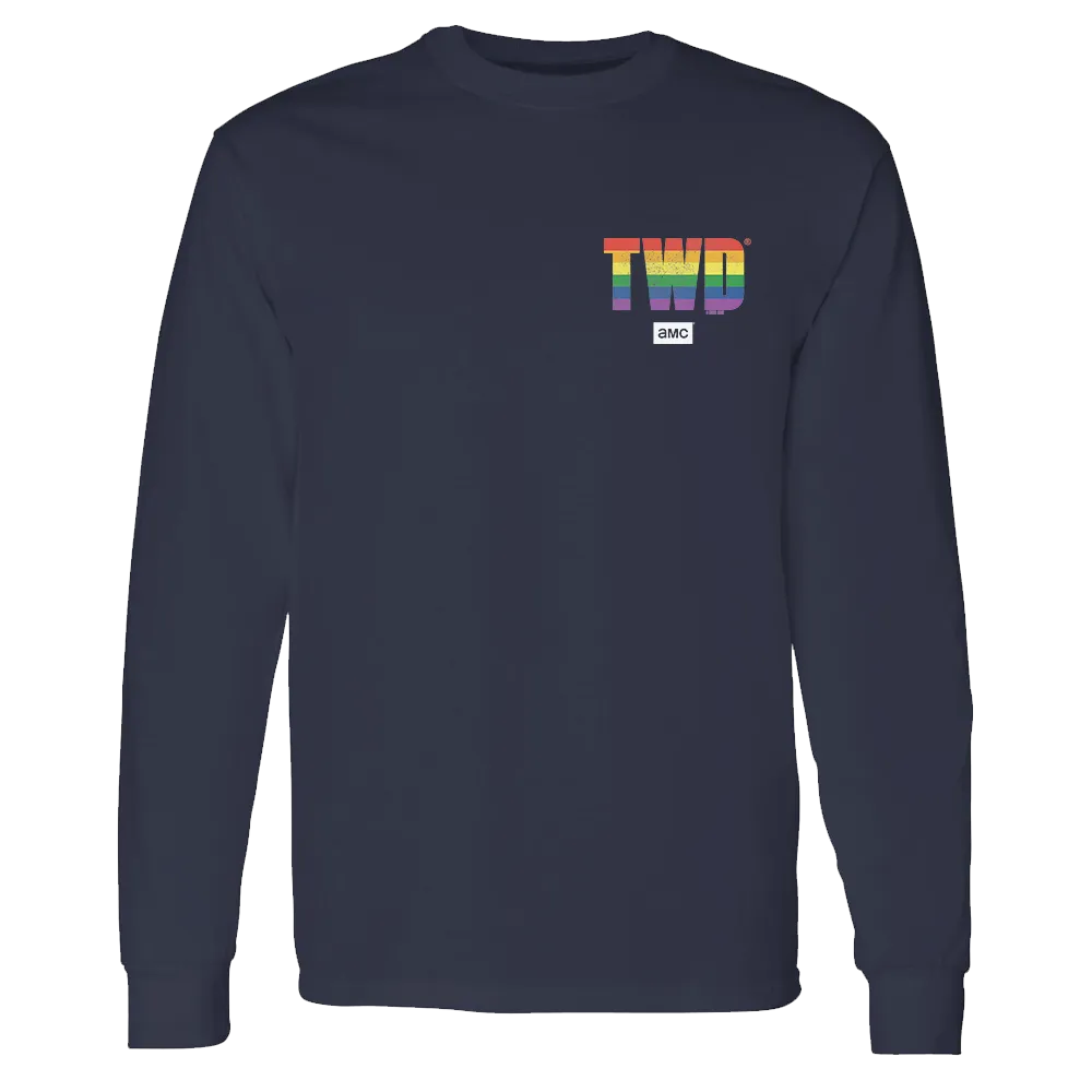The Walking Dead TWD Pride Logo Adult Long Sleeve T-Shirt