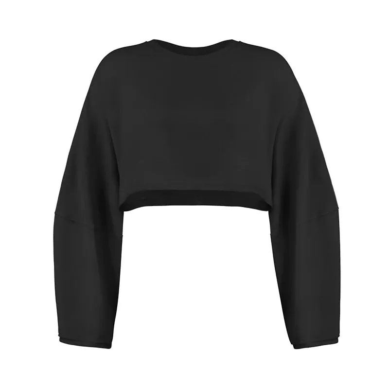 Women Sports Crop Top  Autumn