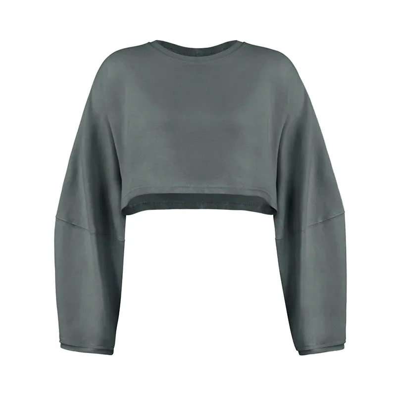 Women Sports Crop Top  Autumn