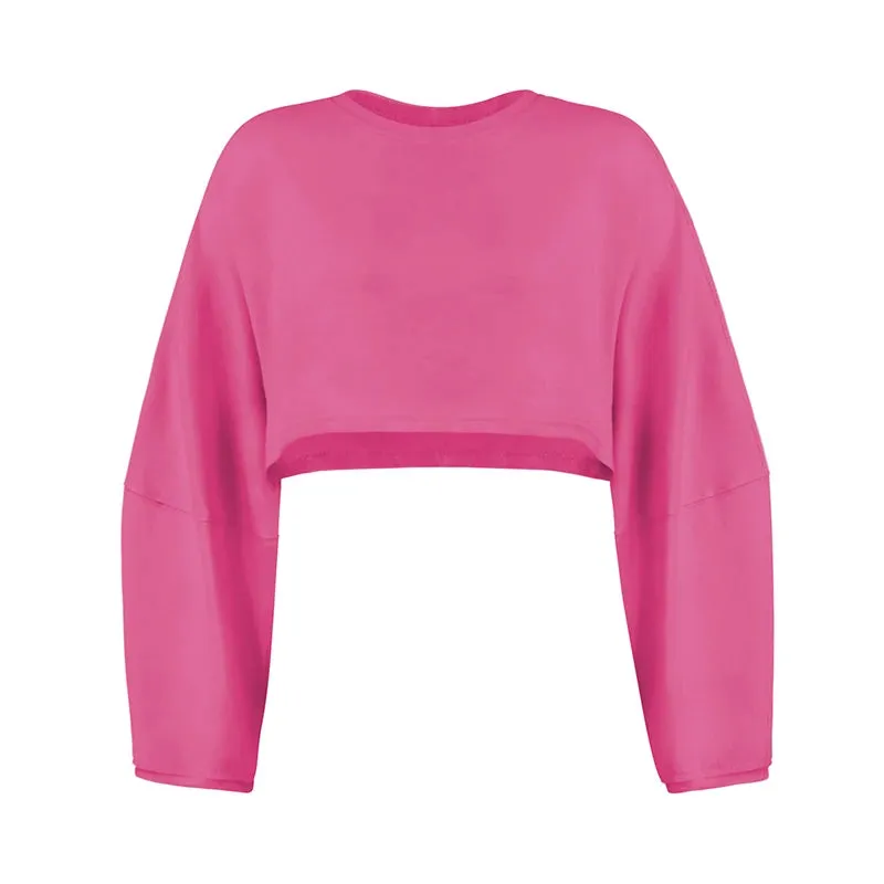Women Sports Crop Top  Autumn