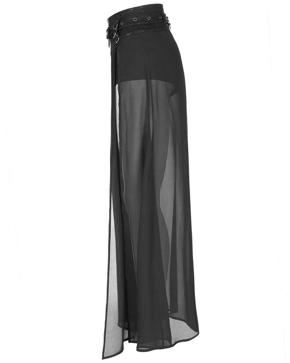 WQ-494 Womens CyberPunk Layered Hot Pants & Skirt