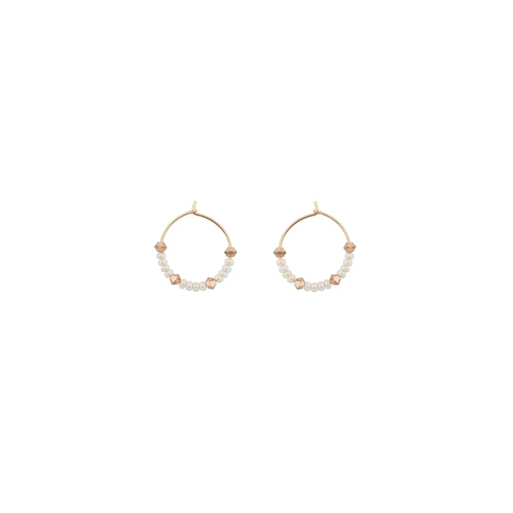 XS Crystal Hoops - PEARL